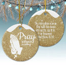 Search for pray christmas tree decorations Bible verse