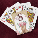 Search for western playing cards Flowers