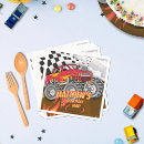Search for monster trucks napkins Kids birthday party