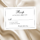 Search for classy wedding rsvp cards Black and white