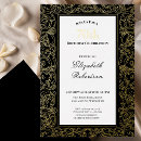 Search for gold border birthday invitations Classy