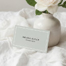 Search for sage green business cards Minimalist
