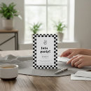 Search for black and white check invitations Chequered