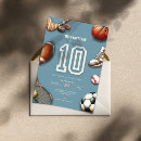 Search for boys 10th birthday invitations For him