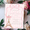Search for eiffel tower sweet 16 invitations Pink