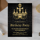 Search for chandelier birthday invitations Chic