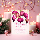 Search for hot pink christmas invitations Snowflake