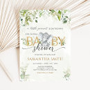 Search for boho elephant baby shower invitations Eucalyptus