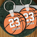Search for basketball ball key rings Jersey number