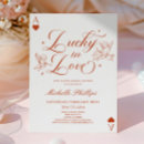 Search for las vegas bridal shower invitations Lucky in love