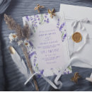 Search for rustic lavender wedding invitations Simple
