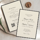 Search for timeless wedding invitations Old money