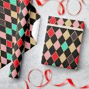 Search for retro holiday wrapping paper Red and green