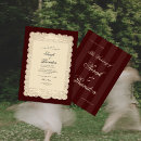 Search for burgundy lace wedding invitations Old money