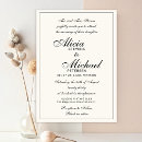 Search for vintage black and ivory wedding invitations Calligraphy