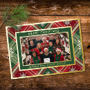 Search for plaid christmas cards Traditional