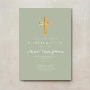 Search for modern confirmation invitations Boy