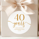 Search for 40th anniversary wedding stickers Couple