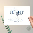Search for navy blue rehearsal dinner invitations The night before