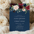Search for rustic burgundy wedding invitations Navy blue