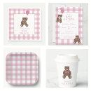 Search for pink and white baby shower invitations We can bearly wait