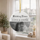 Search for wedding photo christmas tree decorations Black and white