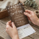 Search for rustic save the date postcards Summer