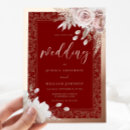 Search for deep red wedding invitations Burgundy