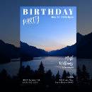 Search for landscape birthday invitations Sunset