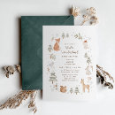 Search for woodland animals baby shower invitations Winter