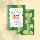 Search for green and yellow baby shower invitations Stripes