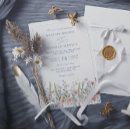 Search for dusty blue and pink wedding invitations Wildflowers