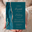 Search for teal rose wedding invitations Modern