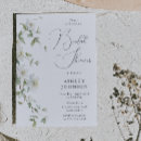 Search for white floral bridal shower invitations Elegant