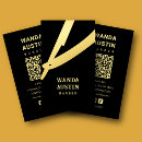 Search for black and gold business cards Barber