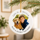 Search for photo pet memorial ornaments Dog lover