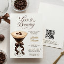 Search for evening bridal shower invitations Love is brewing