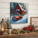Search for red truck clocks Rustic
