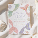 Search for mermaid 3rd birthday invitations Pool party