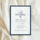 Search for navy blue and white wedding invitations Classic