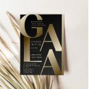 Search for charity event invitations Black and gold