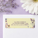Search for pink feathers return address labels Purple