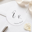 Search for monogram and name stickers Minimalistic