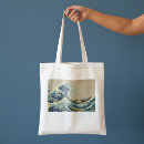 Search for wave tote bags Katsushika hokusai