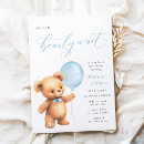Search for blue teddy bears baby shower invitations For kids