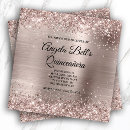 Search for glam quinceanera invitations Glitter
