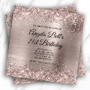 Search for champagne 21st birthday invitations Glitter