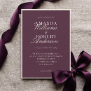 Search for plum wedding invitations Elegant
