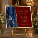 Search for navy blue gold welcome wedding signs Watercolor