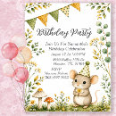 Search for mouse birthday invitations Forest